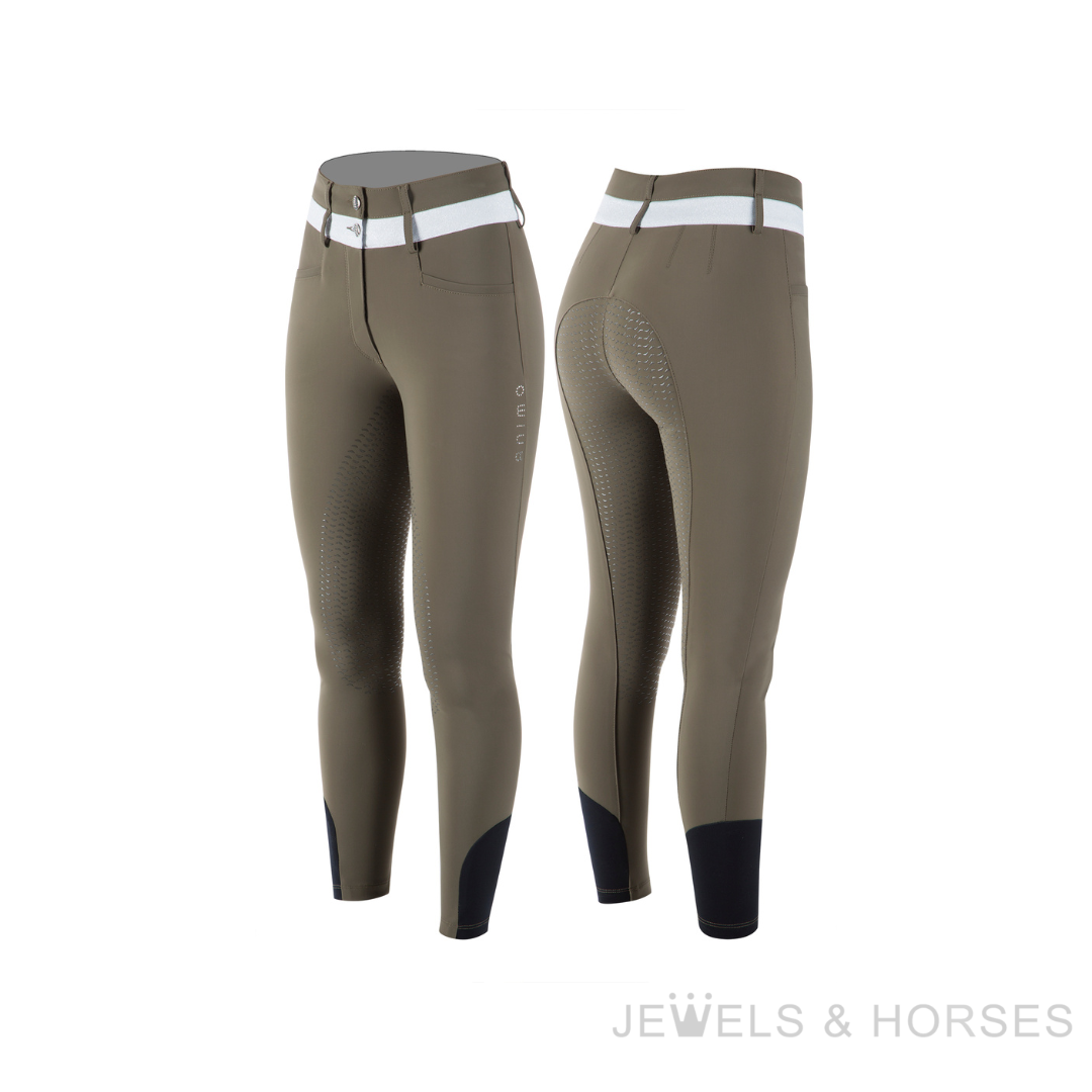Animo Breeches - Noise Womens Full Seat Breeches - Army
