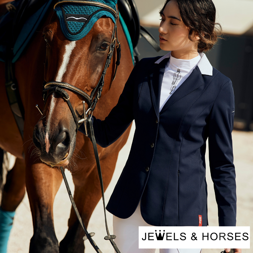 Animo Levyn Women's Riding Show Jacket - Navy