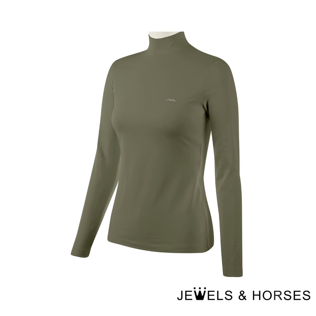 Animo Behind Womens Turtleneck - Jungle