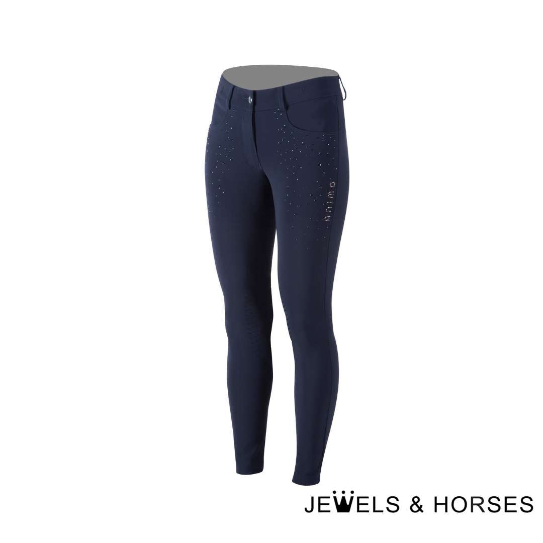 Animo Nevra Womens Full Seat Breeches - Blue Navy