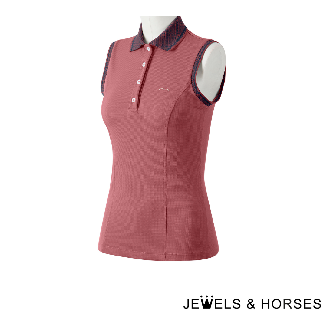 Animo Bruncio Womens Sleeveless Polo Shirt - Siena