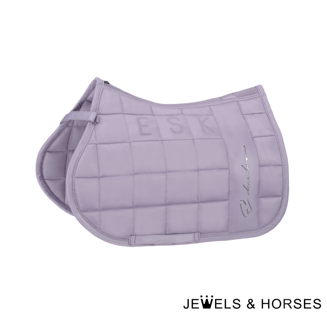 Eskadron Classic Sports SS22 Big Square Glossy Saddlepad - Silk Purple
