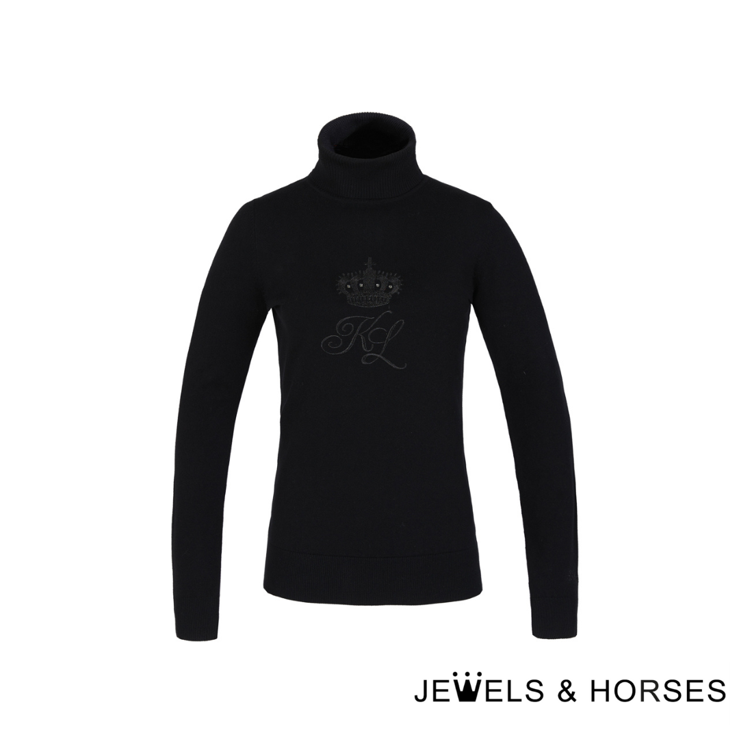 Kingsland KL Raylee Ladies Knitted Roll Neck - Black