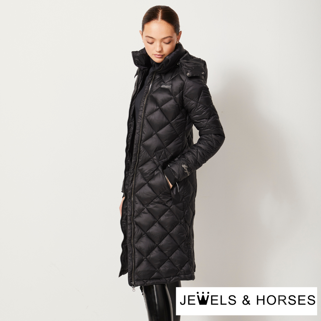 Kingsland KL Alleigh Ladies Long Insulated Riding Coat - Black