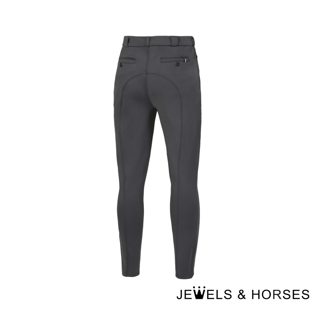 Kingsland Men's Breeches KL Kolton M F-Tec4 Knee Grip Trekkers - Grey Pinstripe