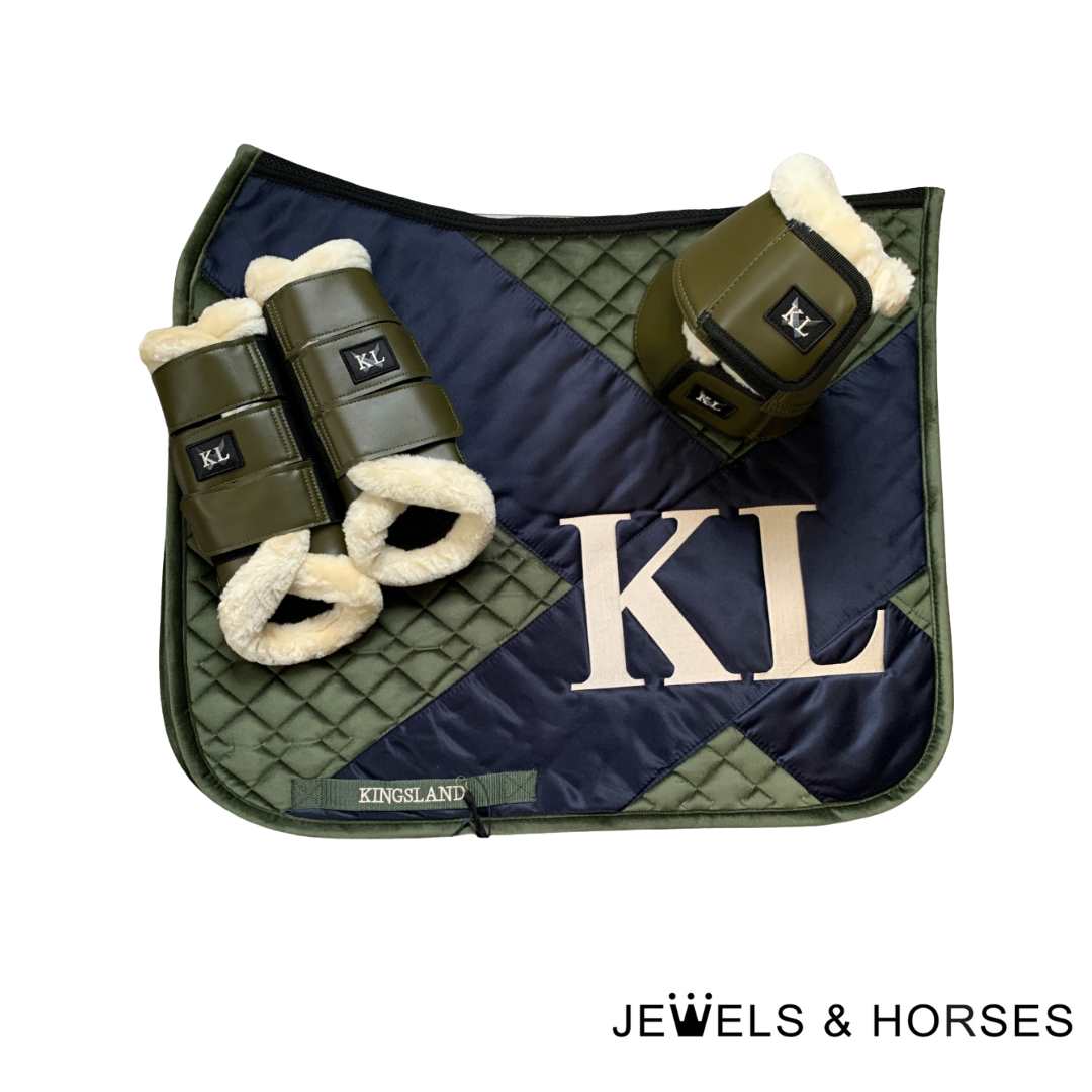 Kingsland Wylla Saddlepad - Green Olive Night Dressage