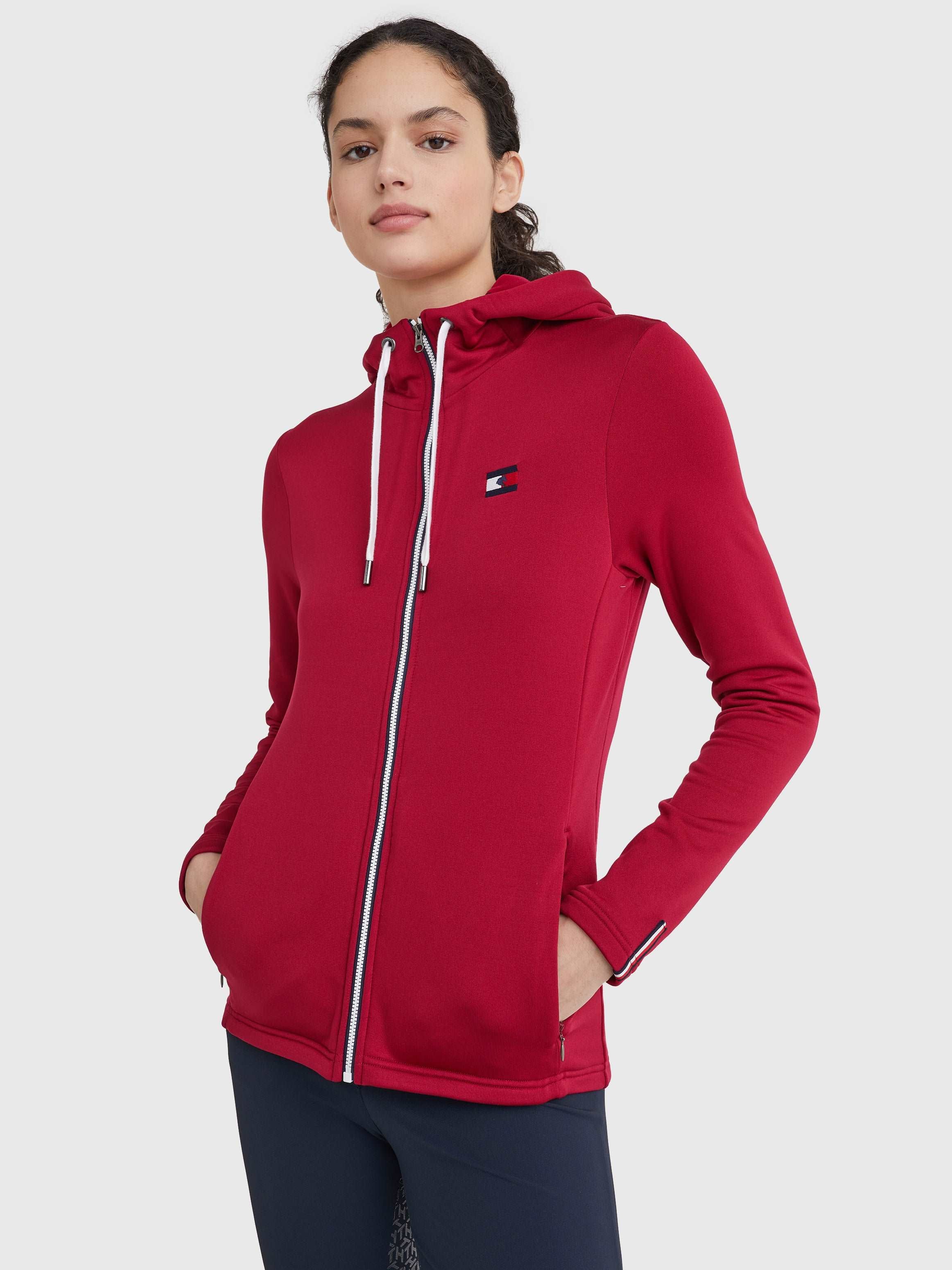 Tommy Hilfiger Training Jacket Unicolor Performance- Royal Berry