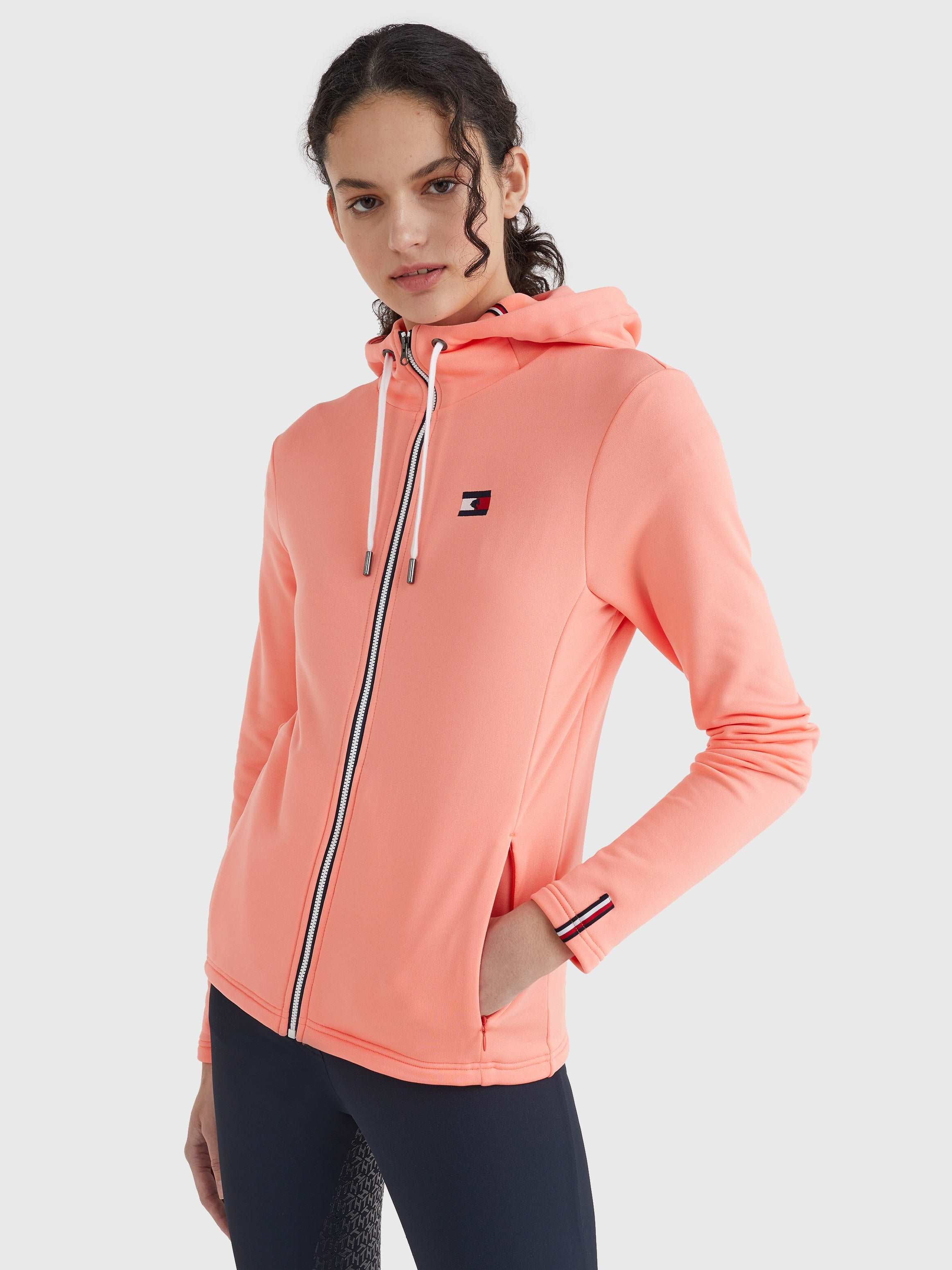 Tommy Hilfiger Training Jacket Unicolor Performance- Coral Blossom