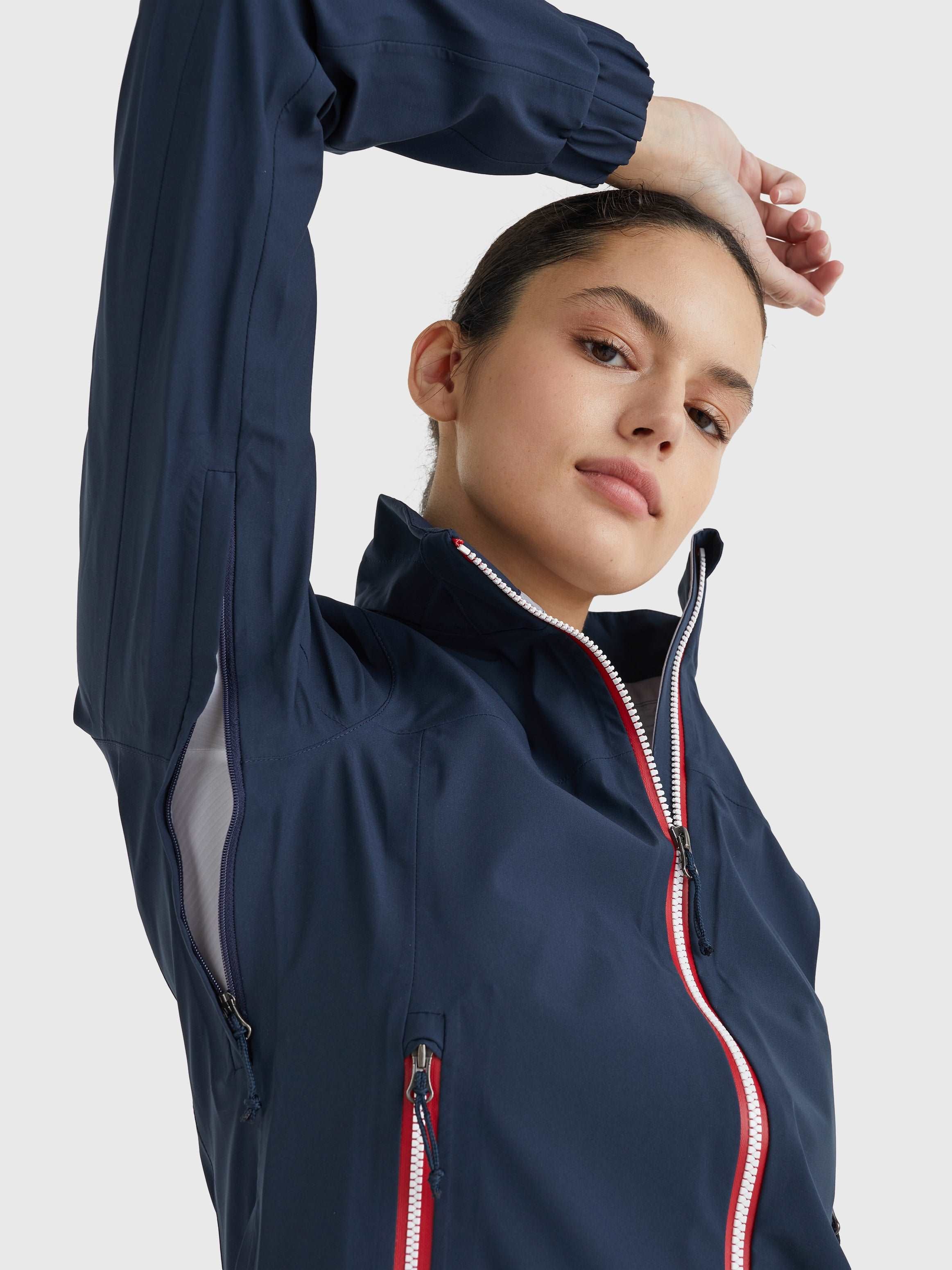 Tommy Hilfiger Unicolor Rain Jacket - Desert Sky
