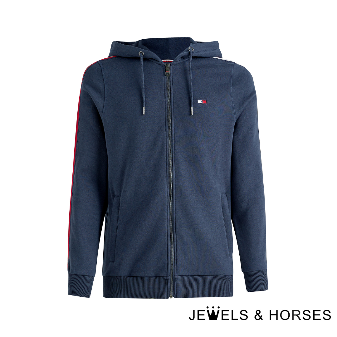 Tommy Hilfiger Equestrian Men's Zip-thru Hoody Style - Desert Sky
