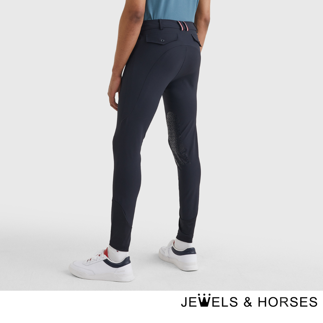 Tommy Hilfiger Breeches - Equestrian Men's Knee Grip Performance Breeches - Desert Sky