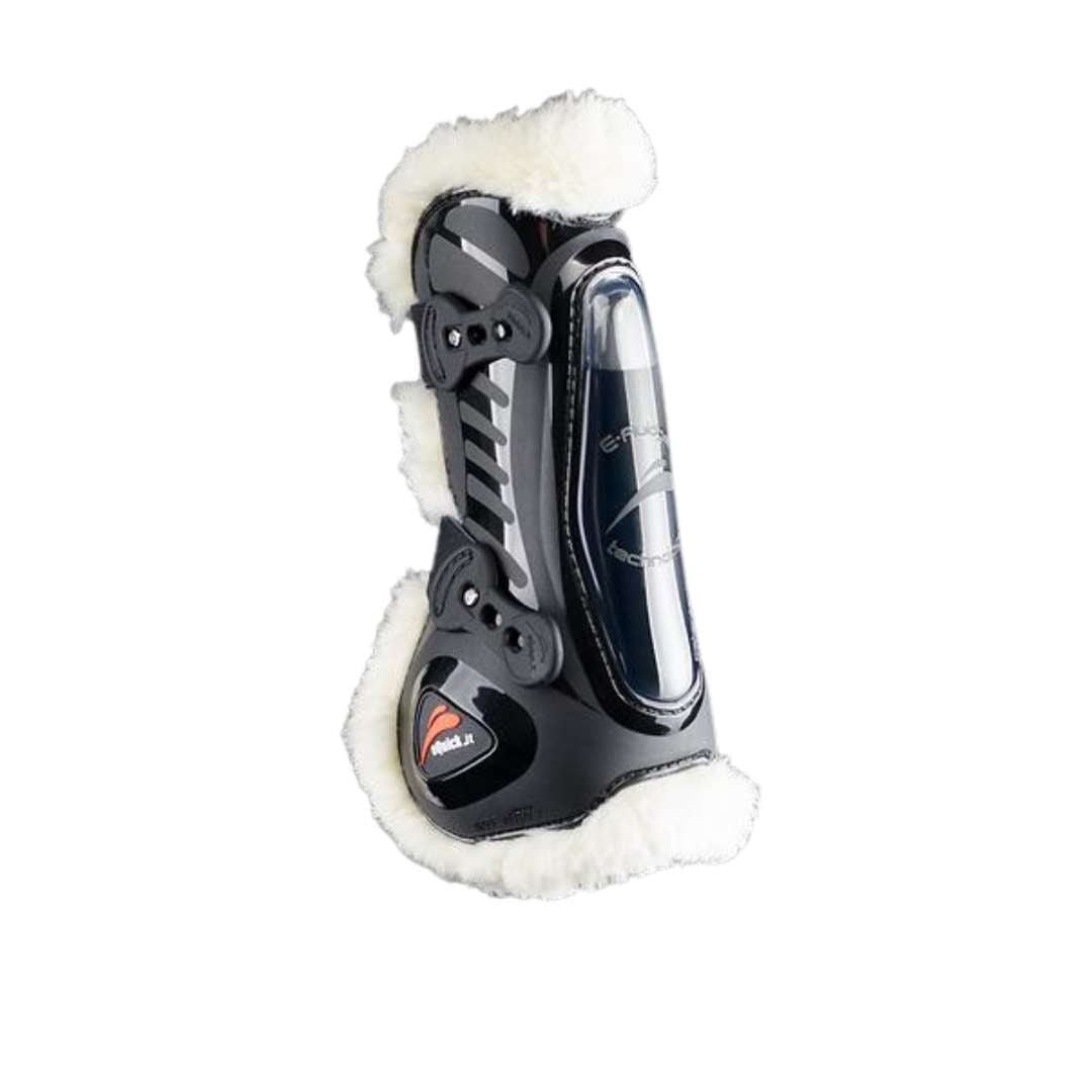 eShock Front Legend Fluffy Tendon Boots - Black