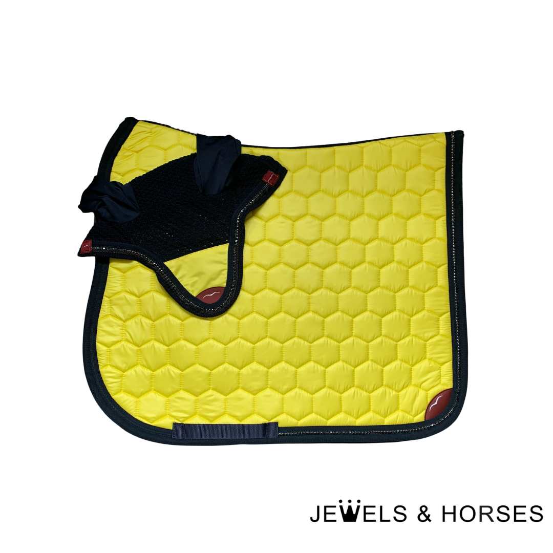 Animo Walzer Saddlepad & Calzer Competition Ears - Light Yellow