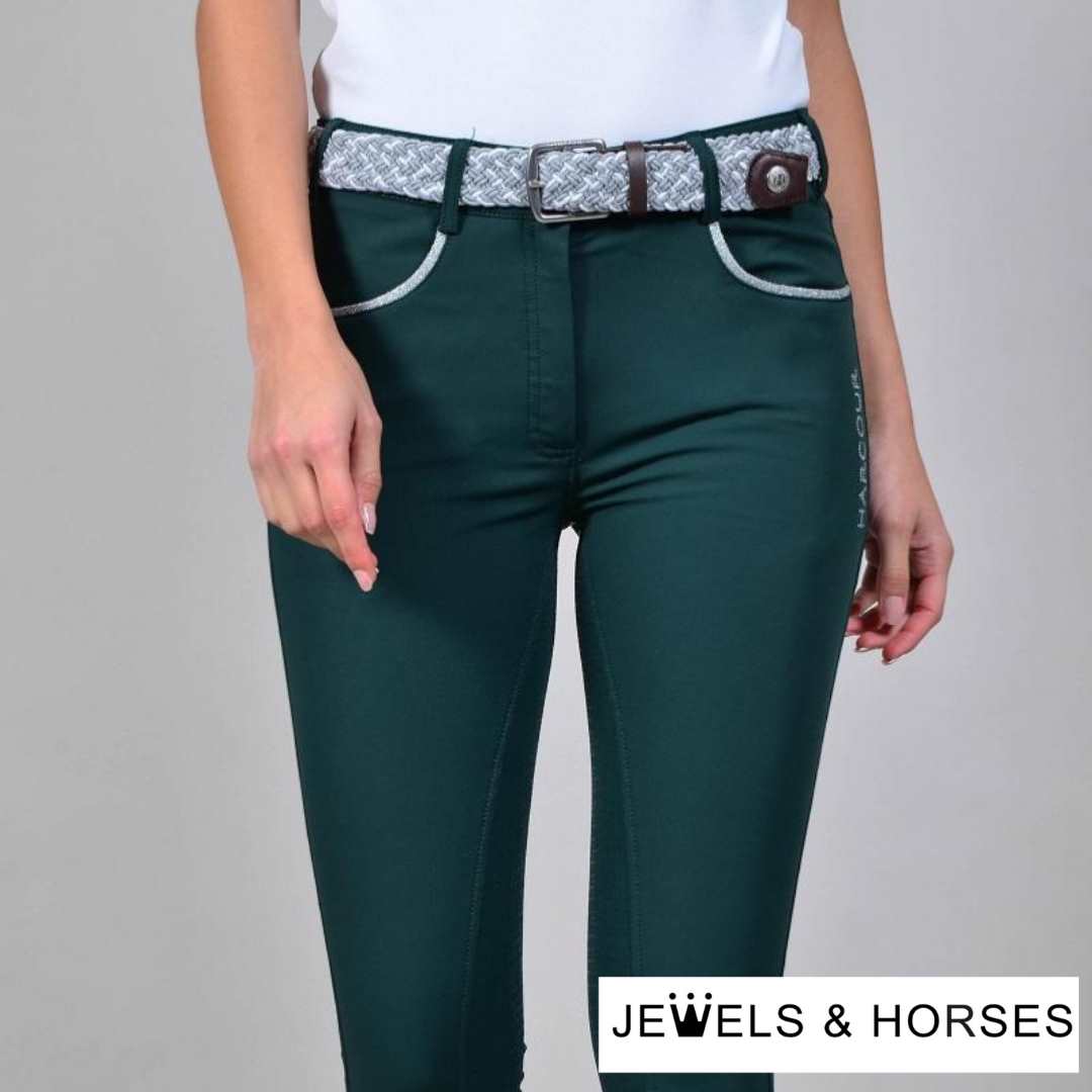 Harcour Vogue Women Full Seat Breeches - Green