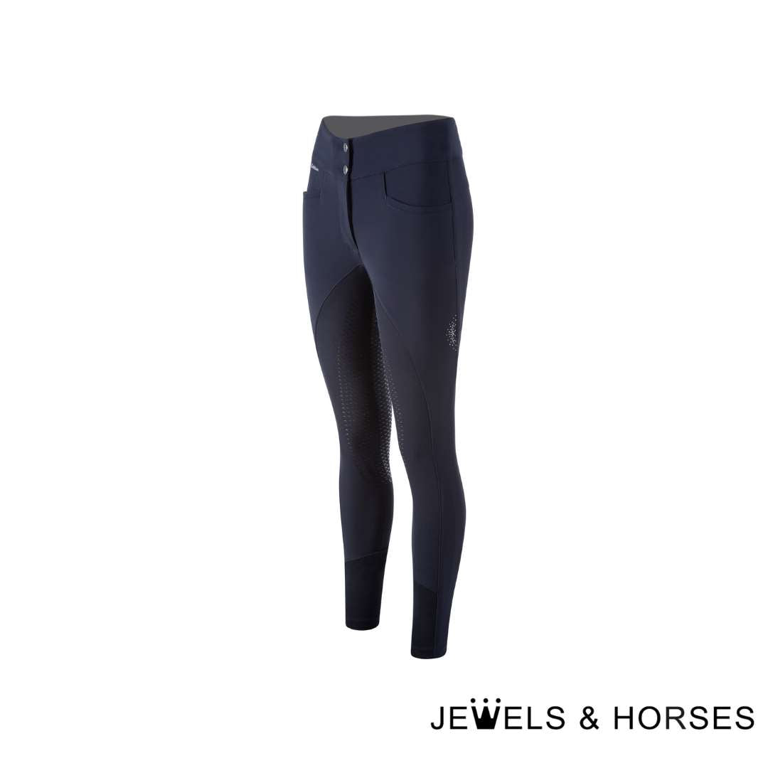 Animo Nicis Womens Full Seat Breeches - Navy