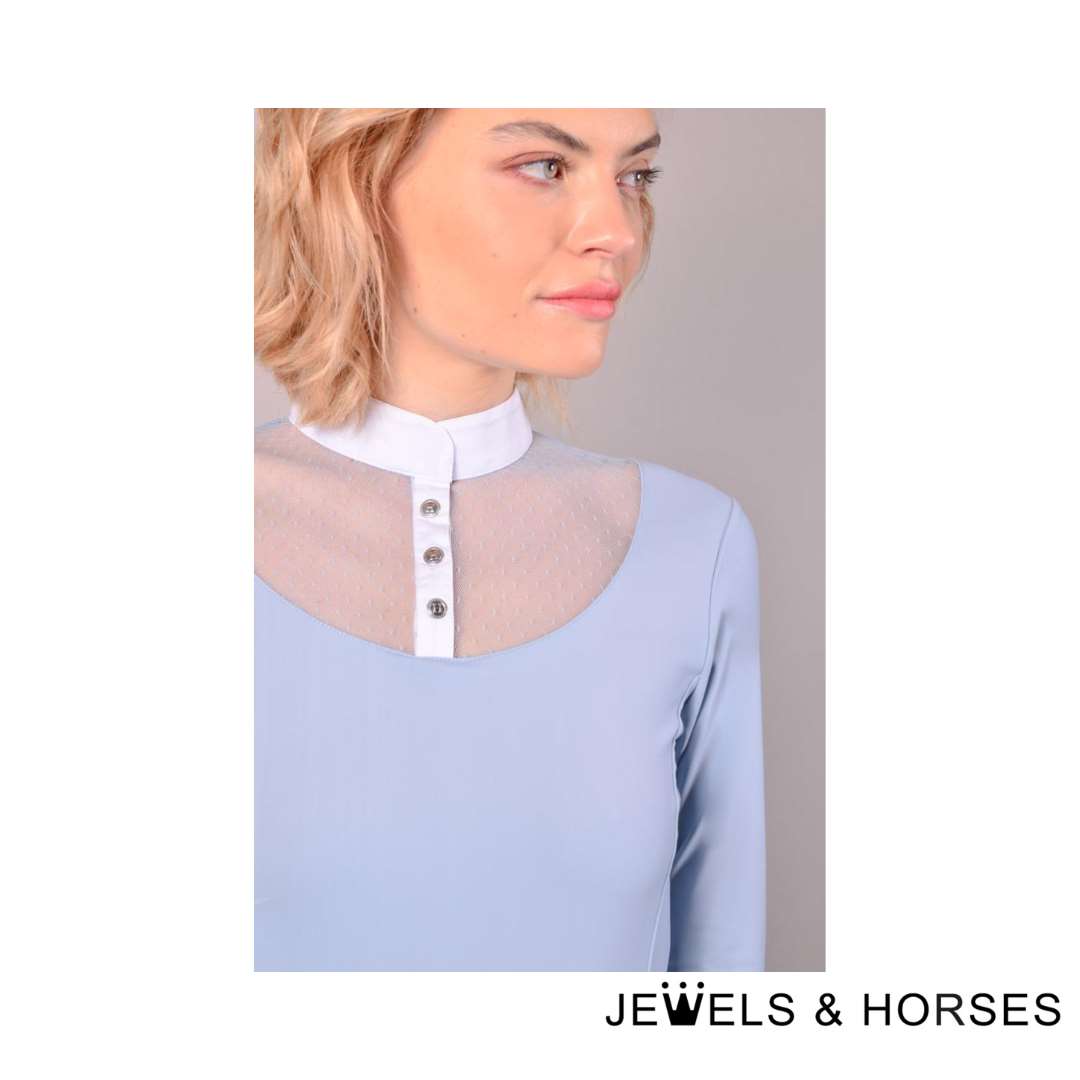 Harcour Corrodo Women’s Competition Long Sleeve Polo - Blue
