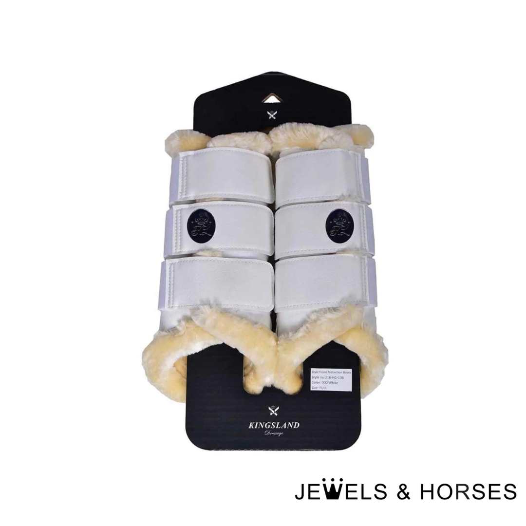 Kingsland Lorna Protection Boots - White - Pony Sizes