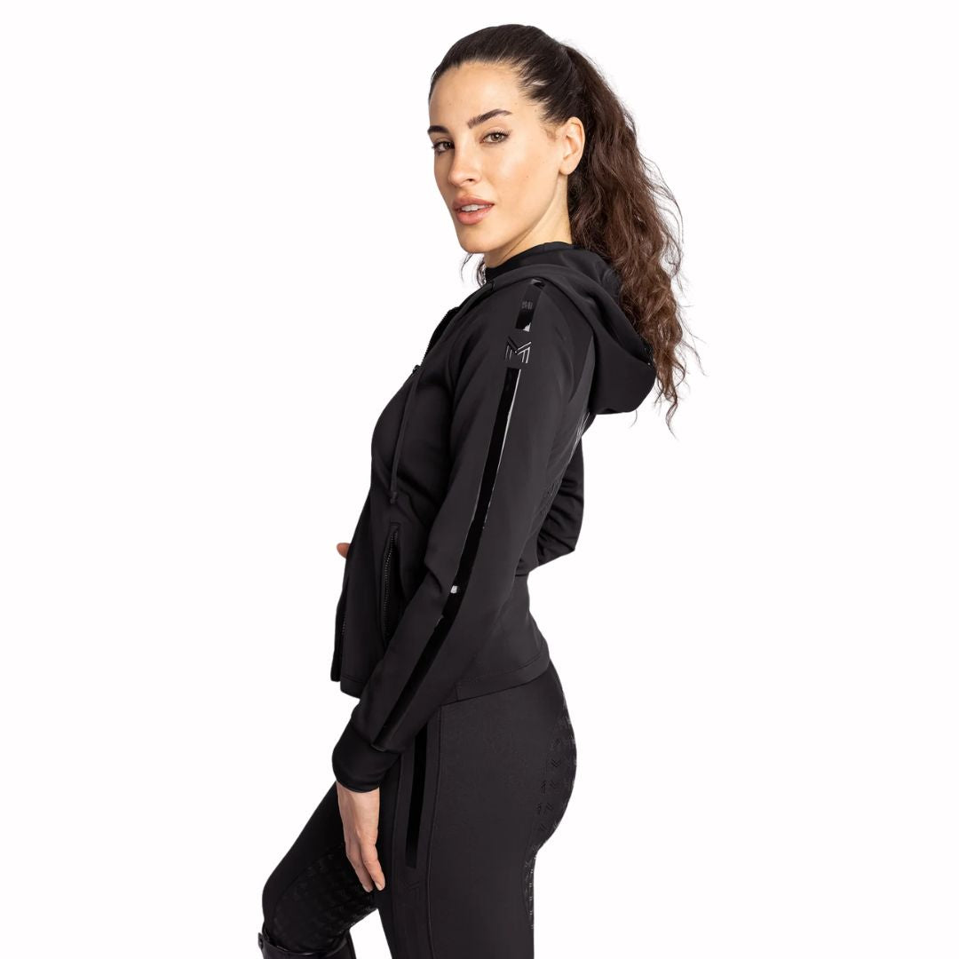 Maximilian Women Reflection Zip Hoodie (Black)