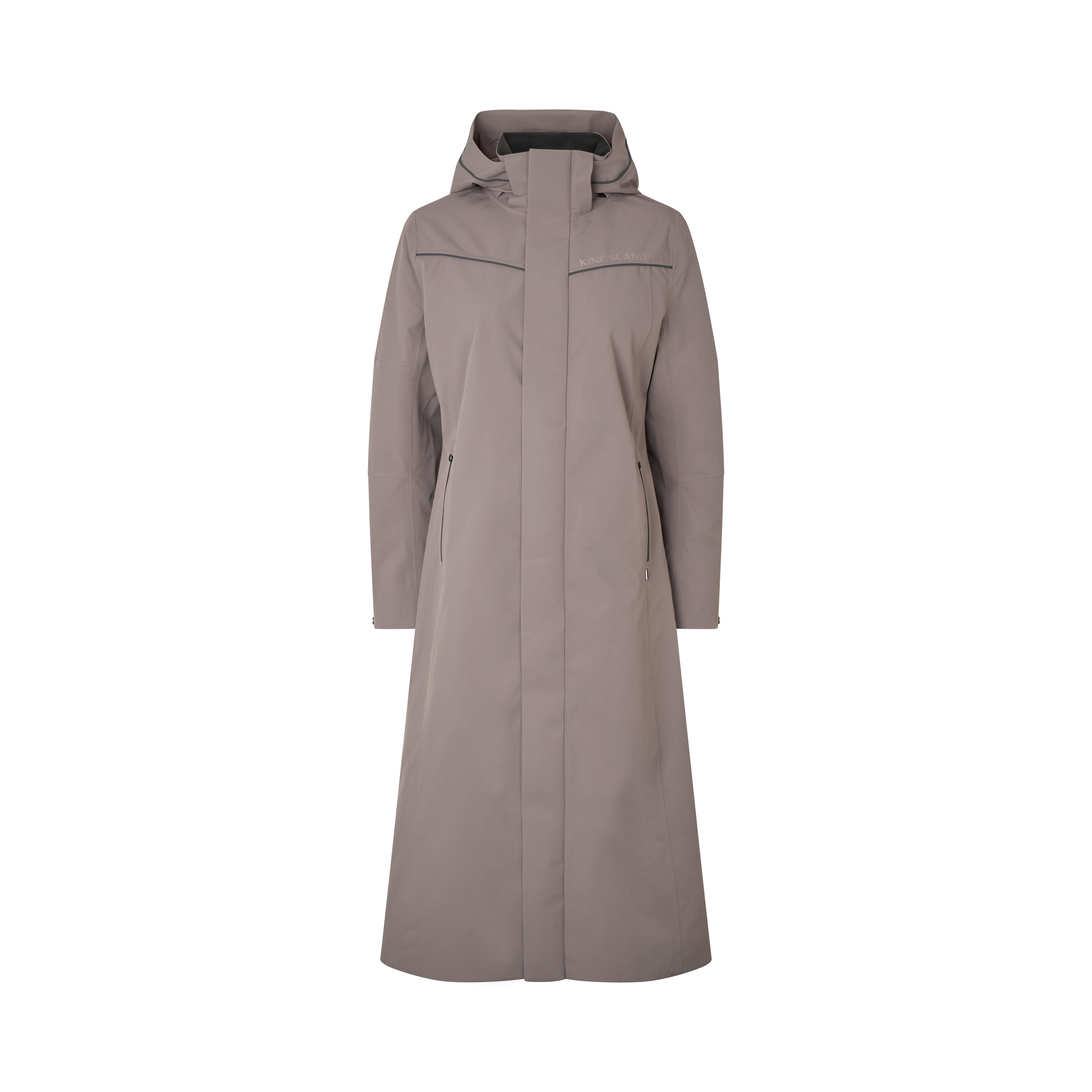 Kingsland KLLucia Ladies Waterproof Rain Coat - Brown Iron