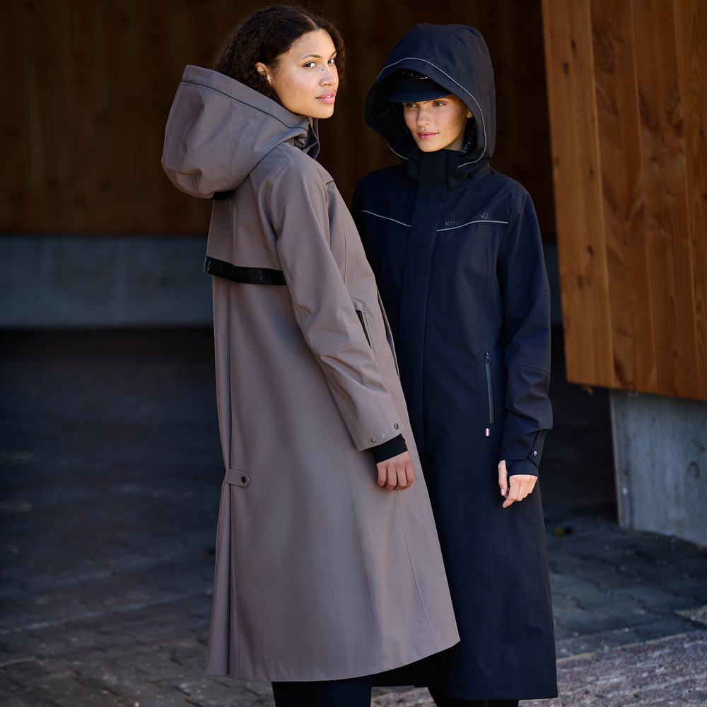 Kingsland KLLucia Ladies Waterproof Rain Coat - Brown Iron