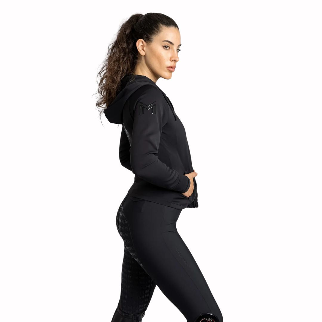 Maximilian Women Reflection Zip Hoodie (Black)