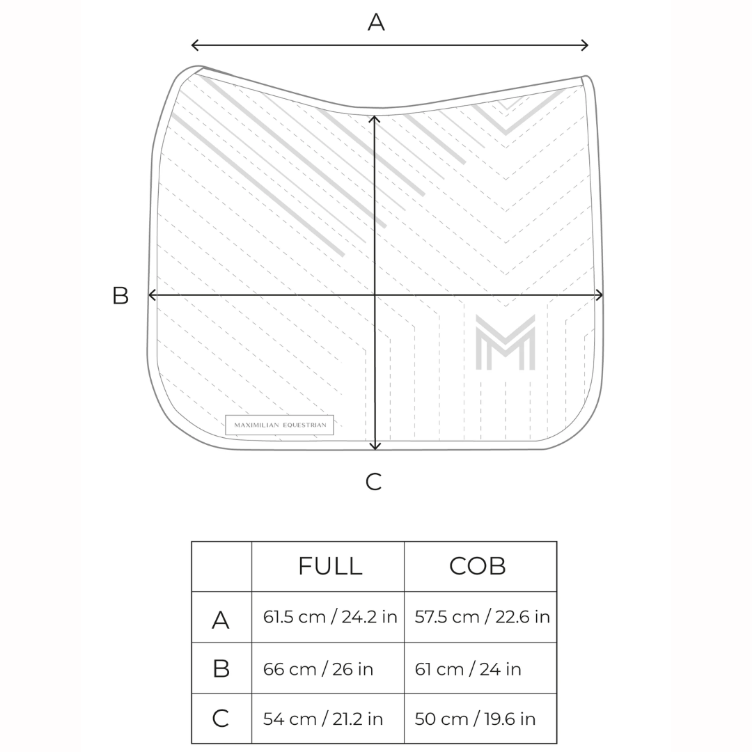 Maximilian Delta Dressage Saddle Pad (Taupe)