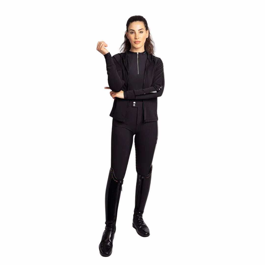 Maximilian Women Reflection Zip Hoodie (Black)