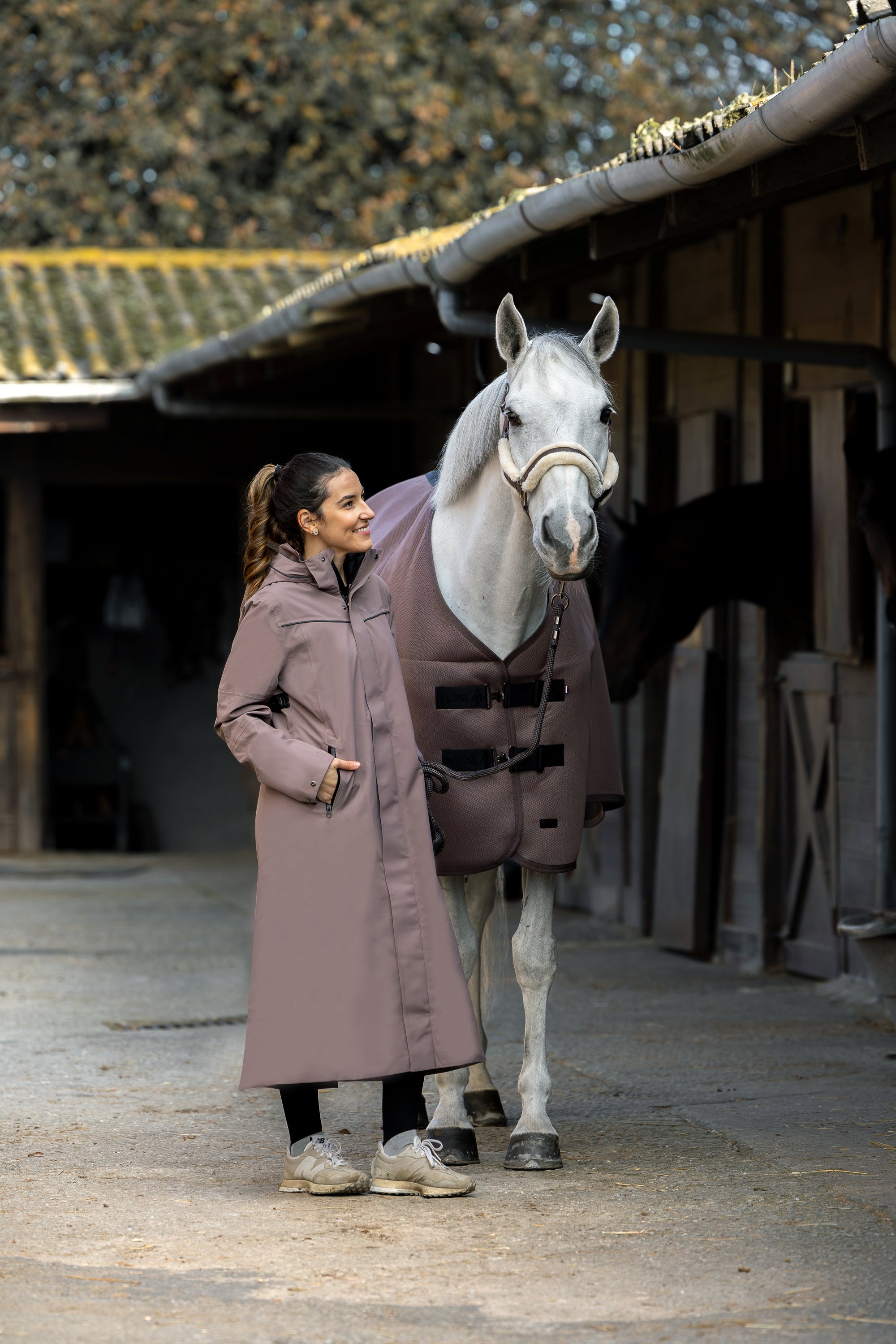 Kingsland KLLucia Ladies Waterproof Rain Coat - Brown Iron