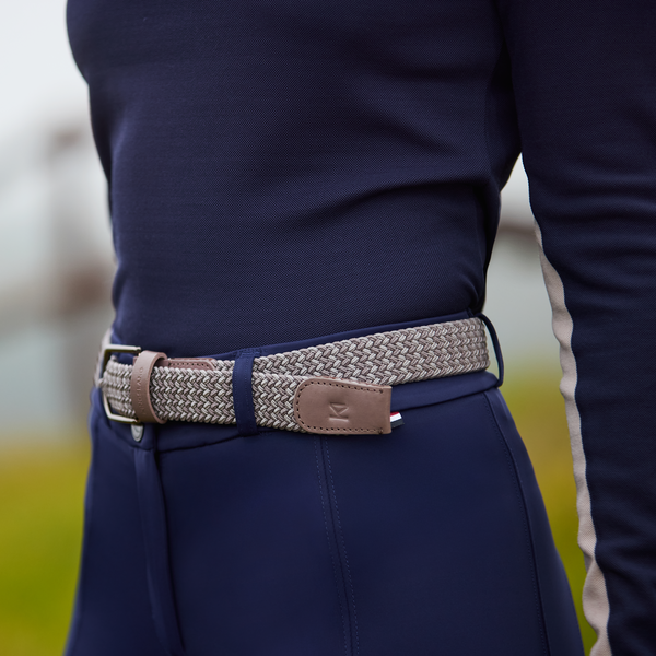 Kingsland KLLeslie Braided Elastic Belt - Brown Iron