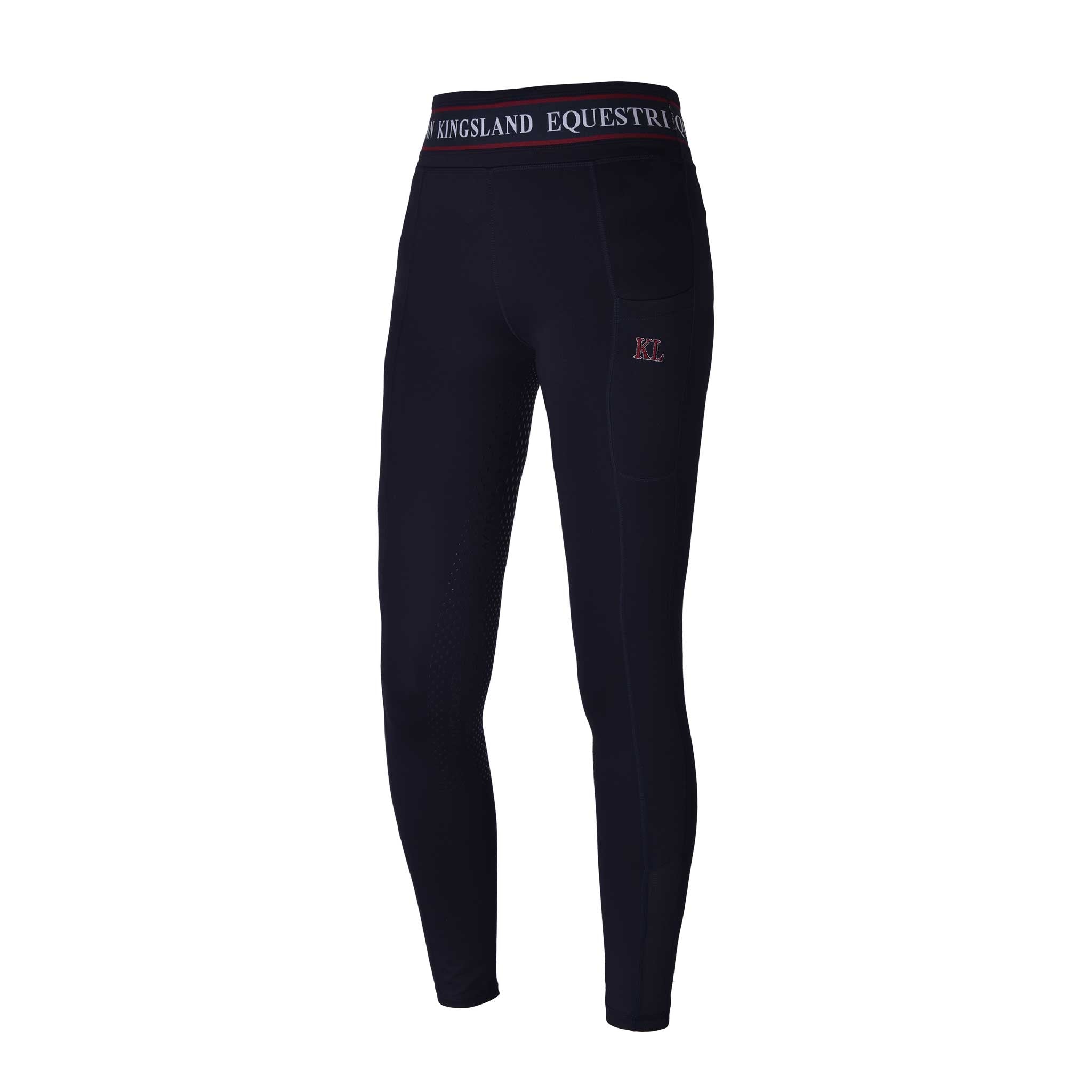 KL Kandy Girls F-Tec Navy Compression Tights - Jewels and Horses Boutique