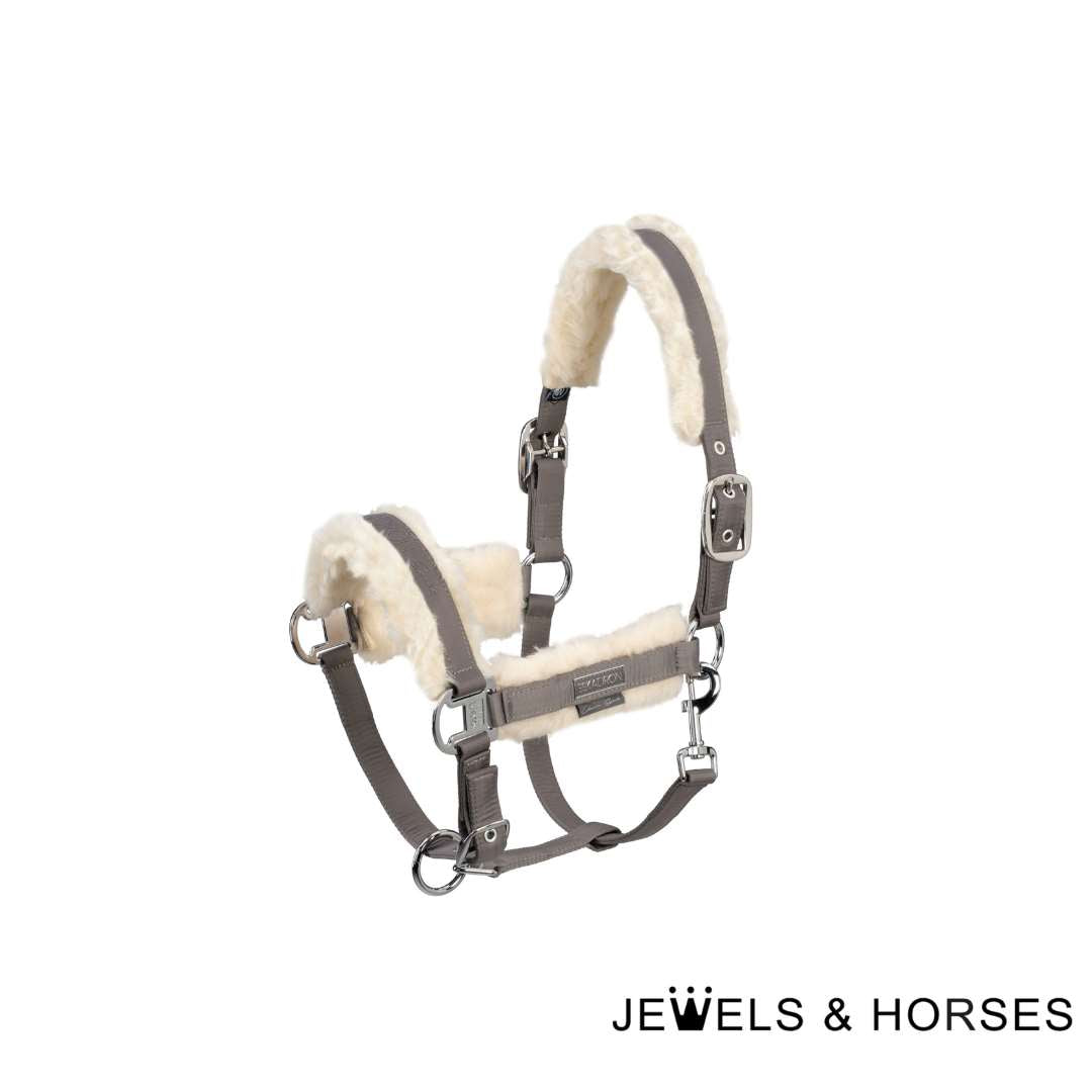 Eskadron Doublepin Mattgloss Evo-Wool Headcollar- Fossil Brown