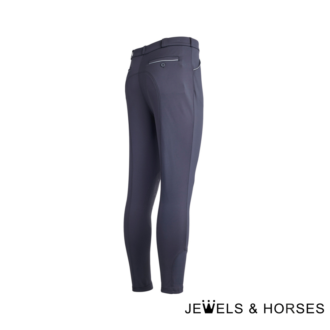 Kingsland Men's Breeches KL Kolton M F-Tec4 Knee Grip Trekkers - Navy