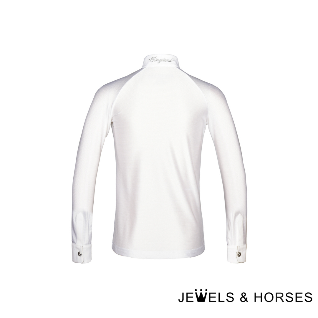 Kingsland KL Roselyn Ladies Long Sleeve Show Shirt - White