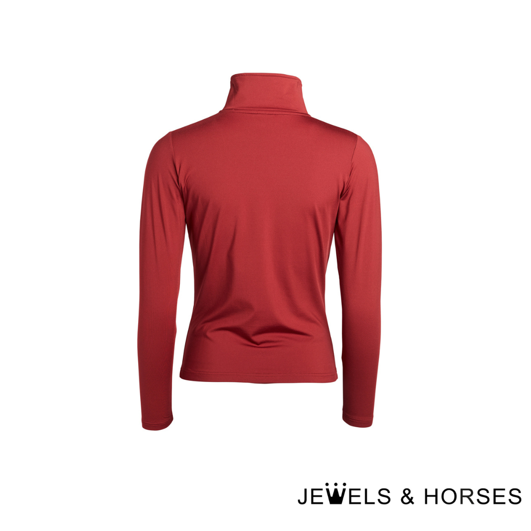 Kingsland KL Adalee Ladies Fleece Jacket - Red Tibetan