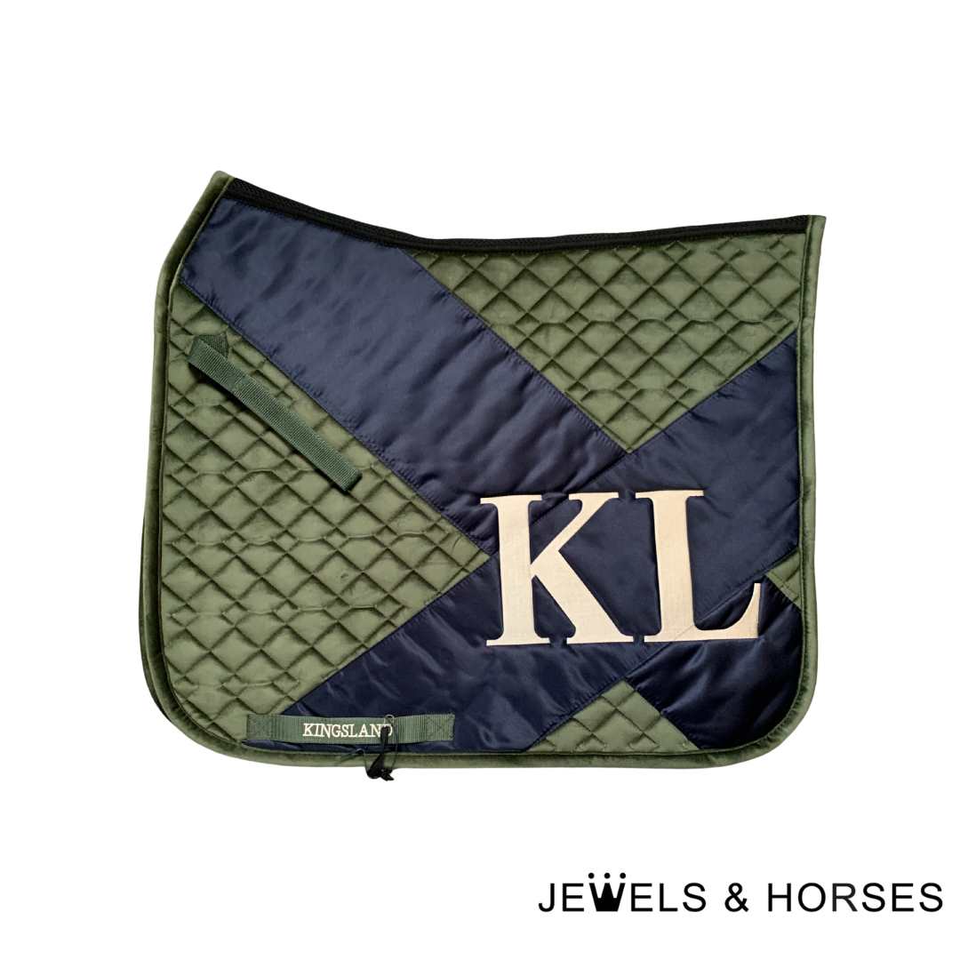 Kingsland Wylla Saddlepad - Green Olive Night Dressage