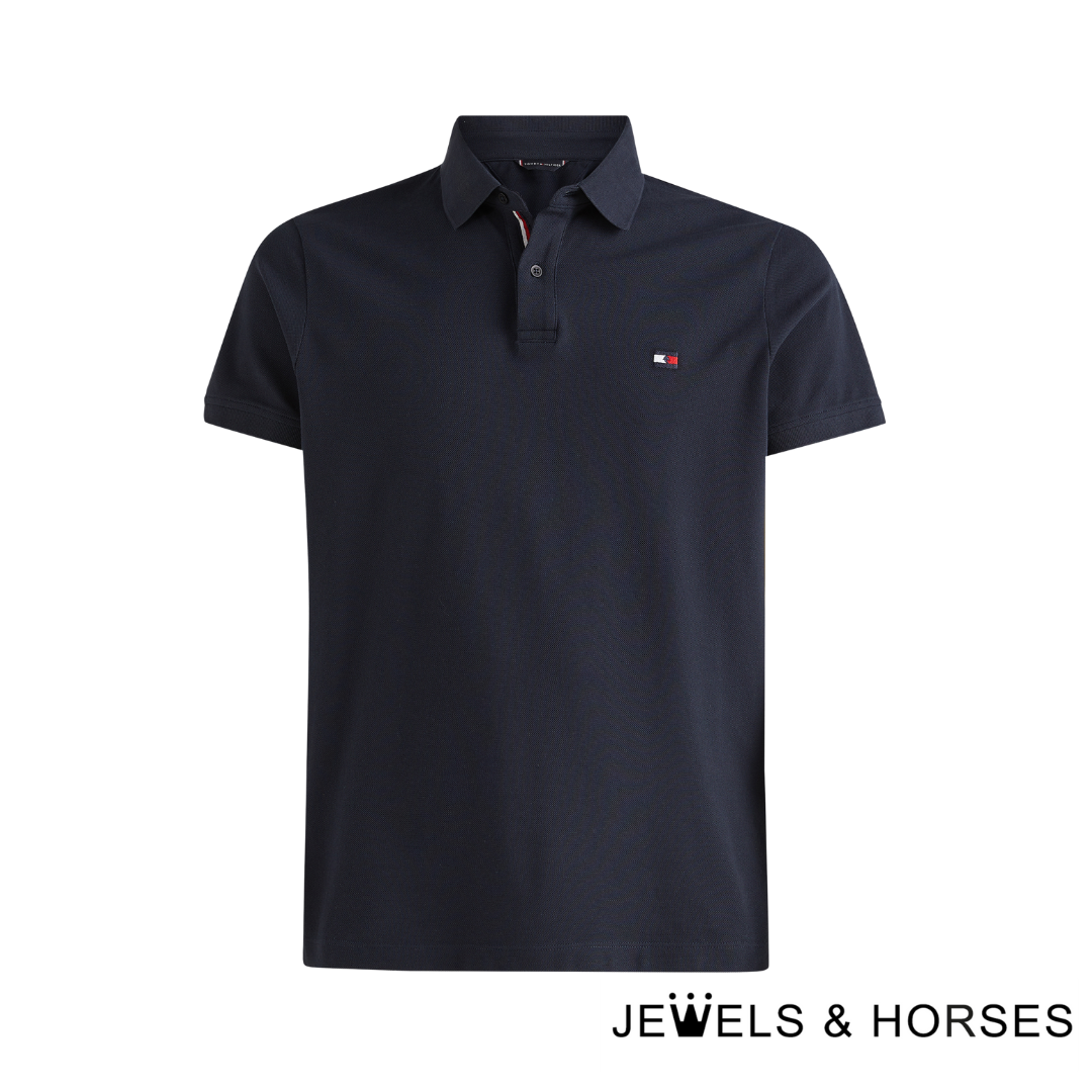Tommy Hilfiger Equestrian Men's Embroidery Logo Polo shirt Style - Desert Sky