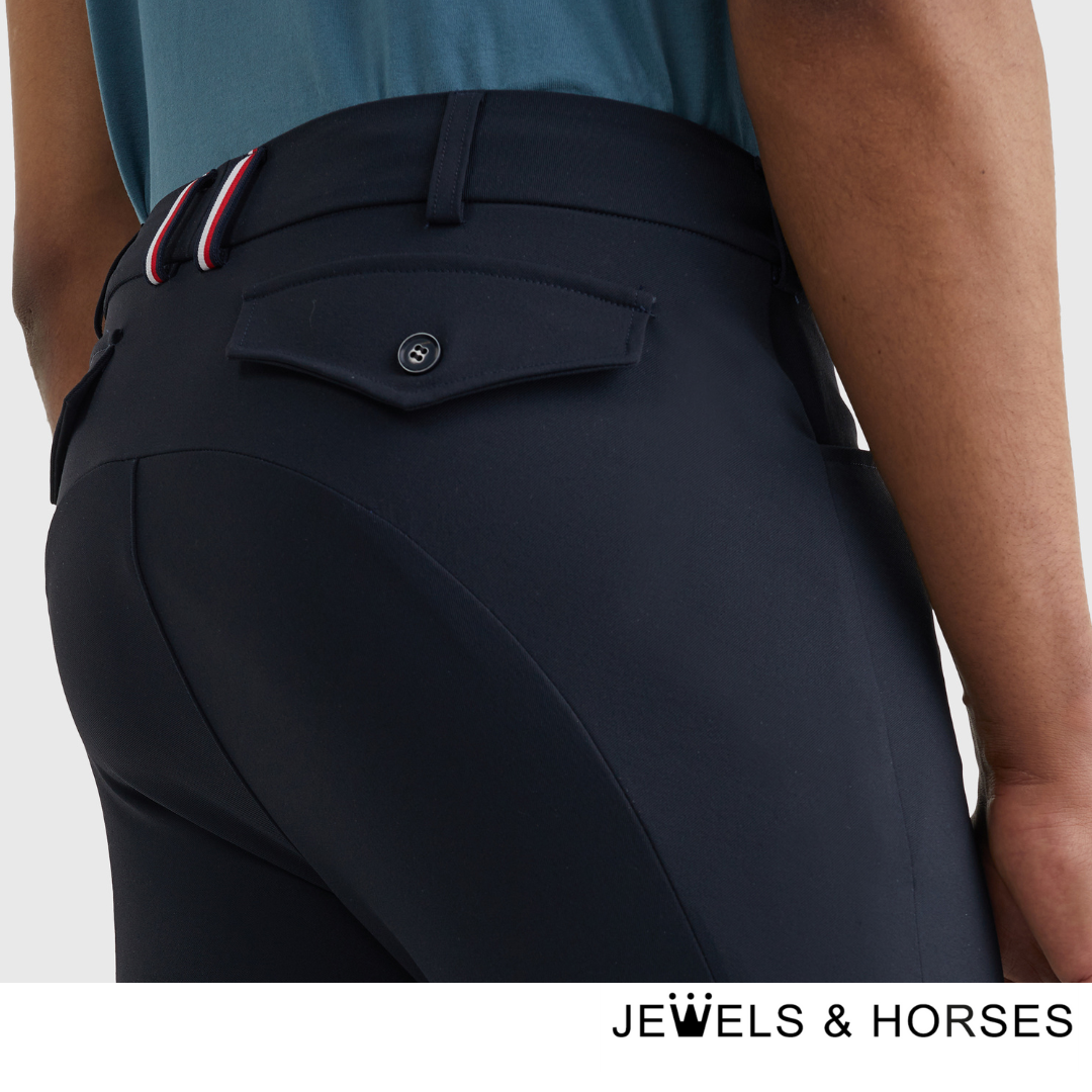 Tommy Hilfiger Breeches - Equestrian Men's Knee Grip Performance Breeches - Desert Sky