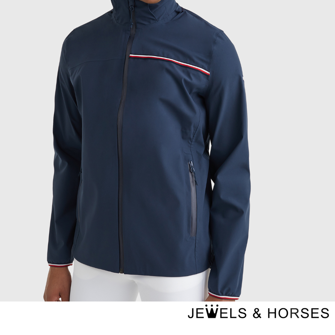 Tommy Hilfiger Equestrian Men's Performance Rain Jacket - Desert Sky