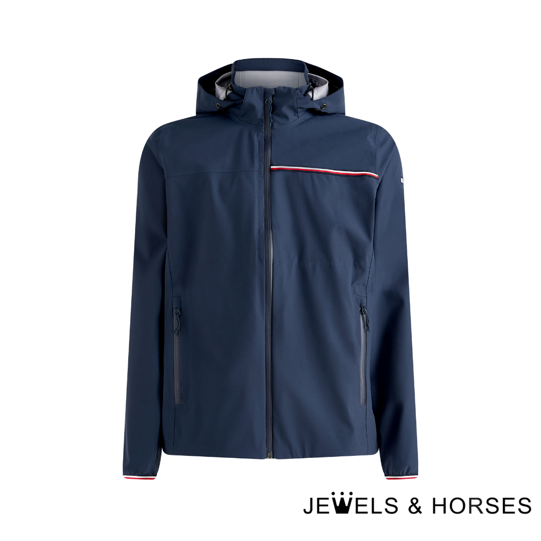 Tommy Hilfiger Equestrian Men's Performance Rain Jacket - Desert Sky