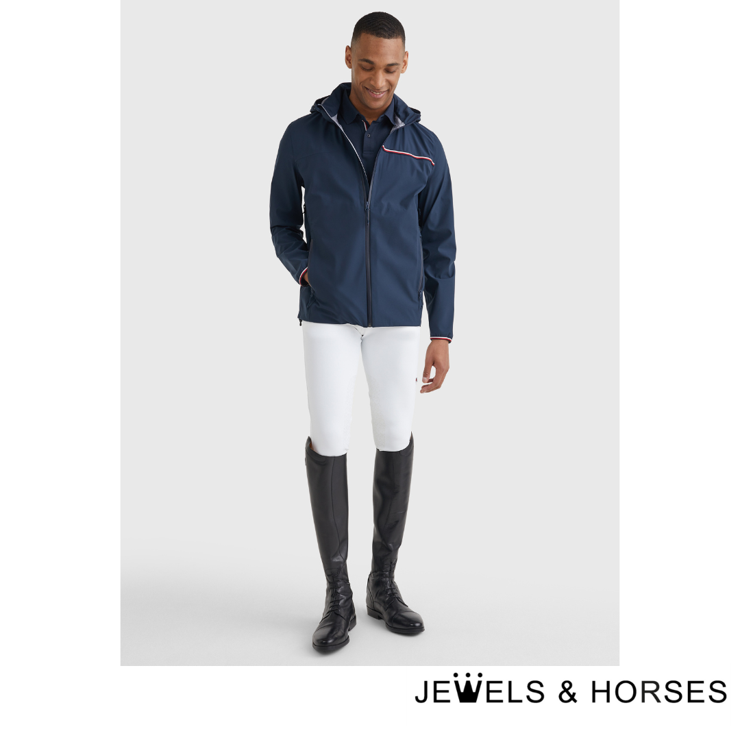 Tommy Hilfiger Equestrian Men's Performance Rain Jacket - Desert Sky