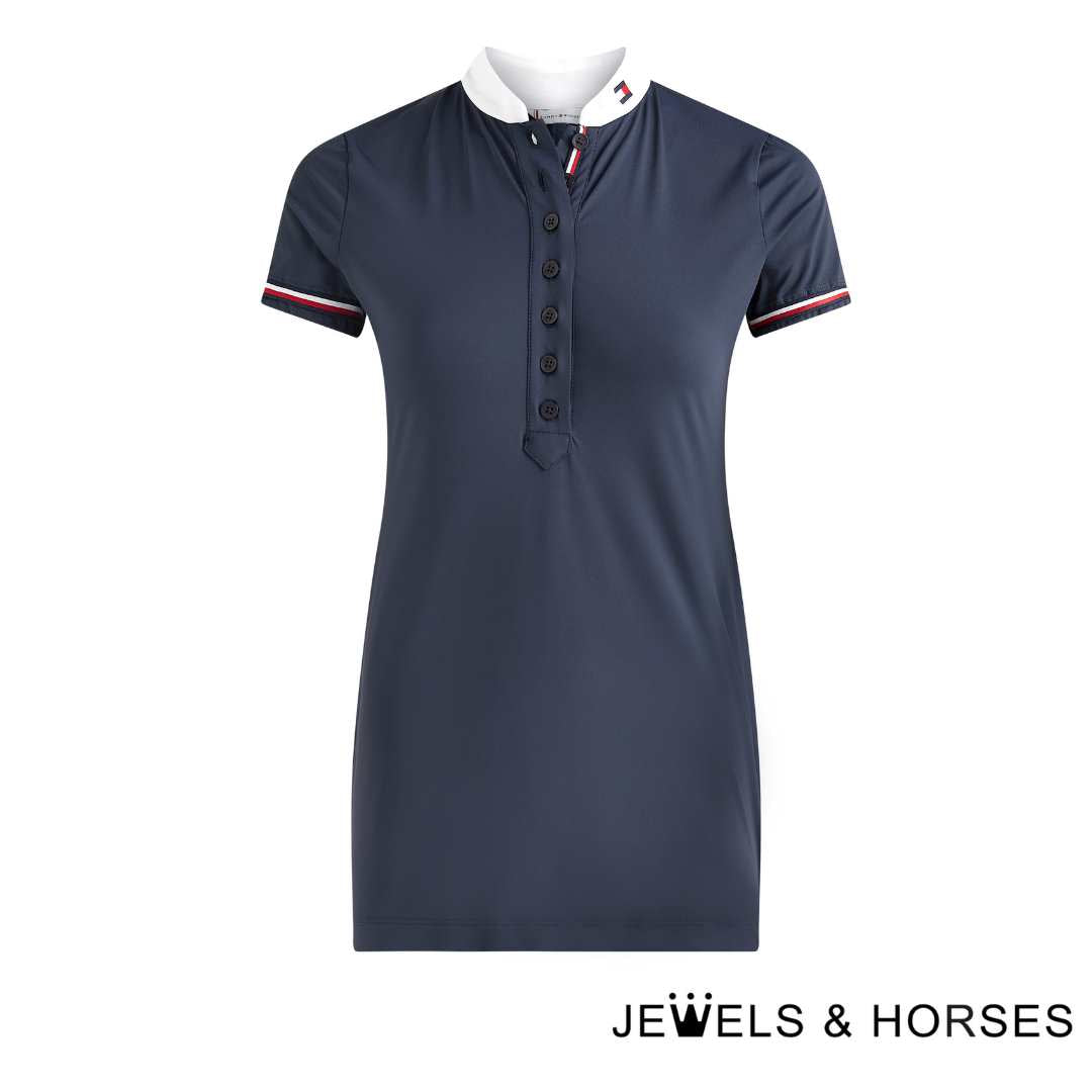 Tommy Hilfiger Short Sleeved Competition Shirt Performance - Desert Sky