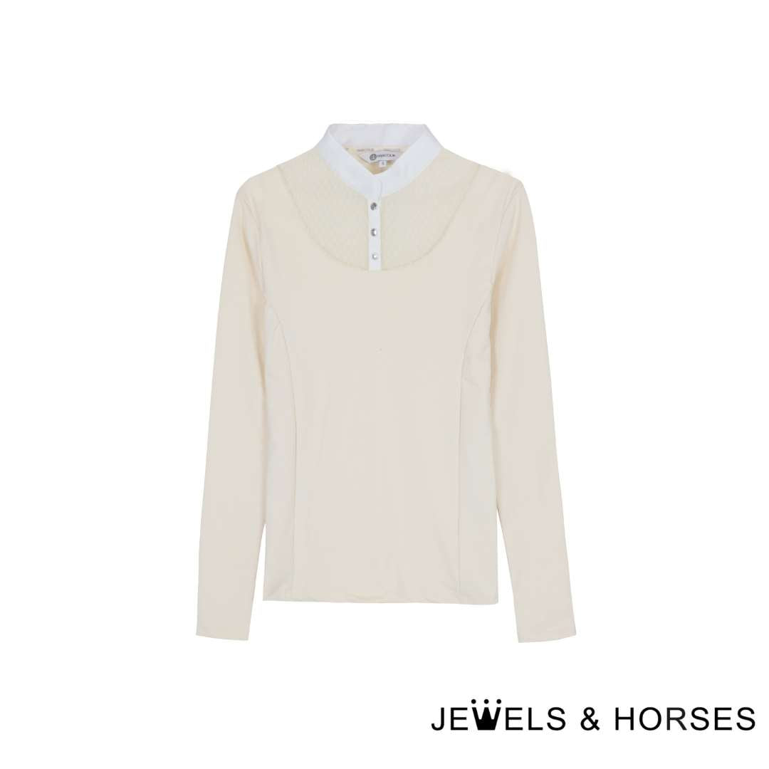 Harcour Corrodo Women’s Competition Long SLeeve Polo - Beige
