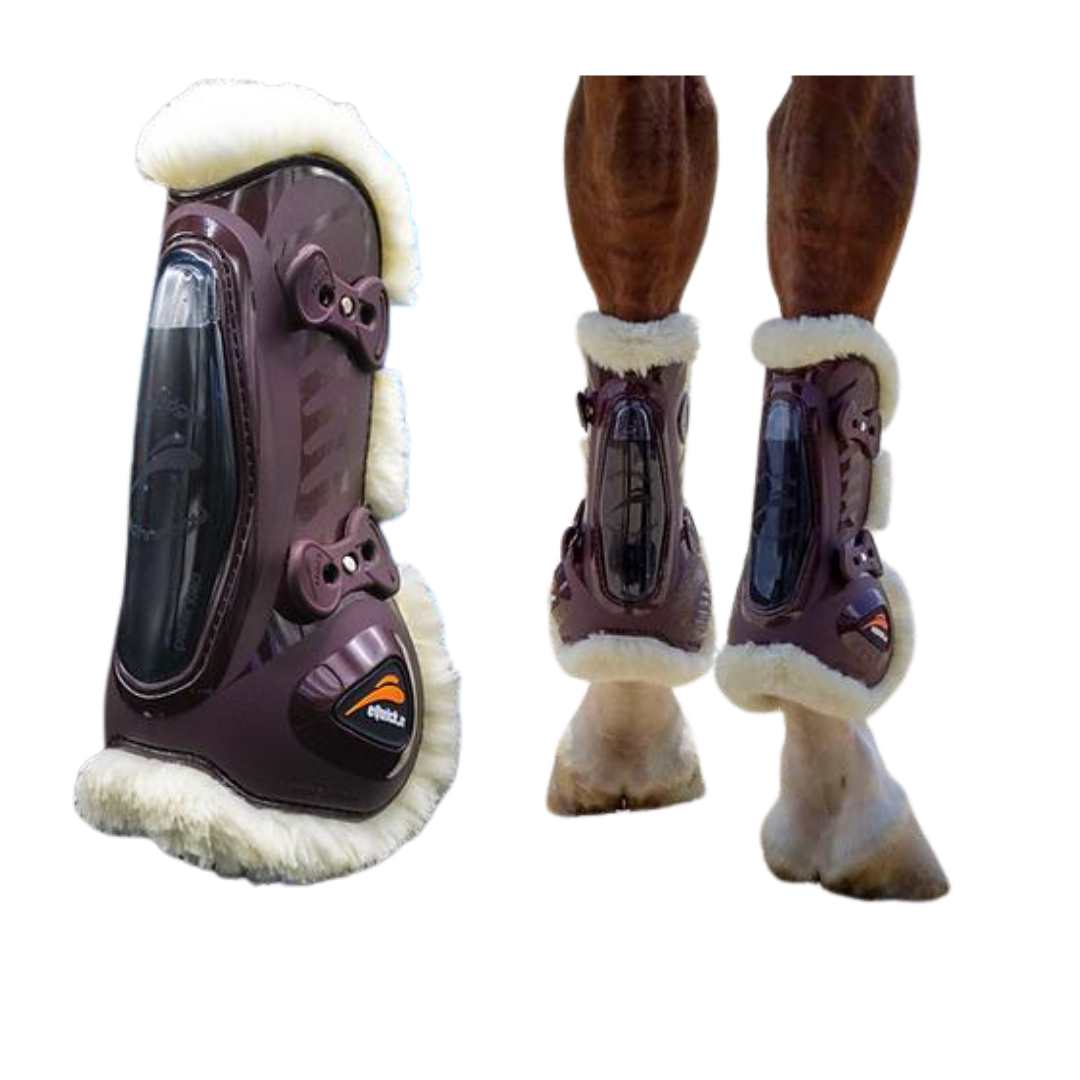 eShock Front Legend Fluffy Tendon Boots - Brown