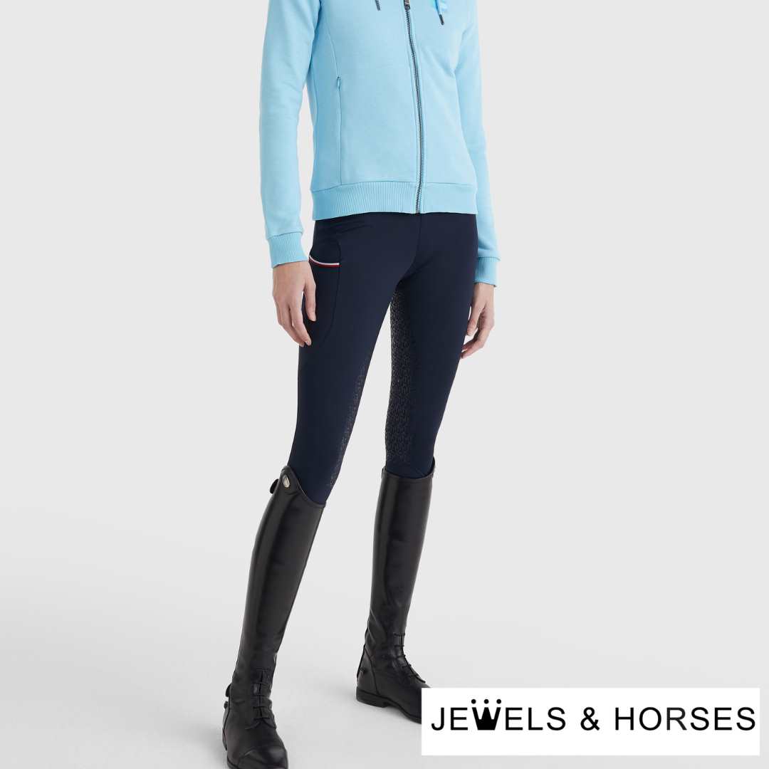 Tommy Hilfiger Full Grip Riding Leggings - Desert Sky