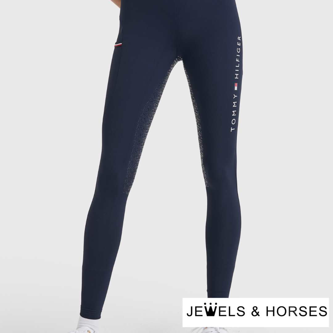 Tommy Hilfiger Full Grip Riding Leggings - Desert Sky