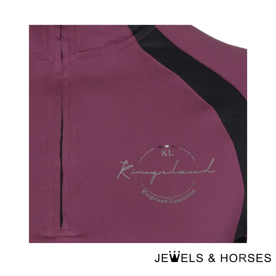 Kingsland KLNatalia Ladies 1/2 Zip Shirt - Pink dry rose