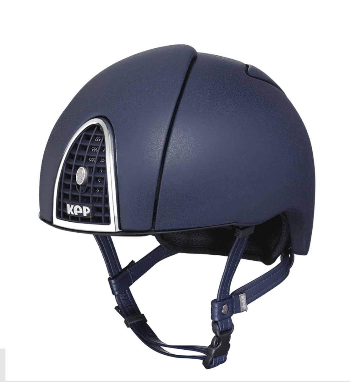 Kep Chromo Jockey Riding Helmet Blue Rainbow - Jewels and Horses Boutique